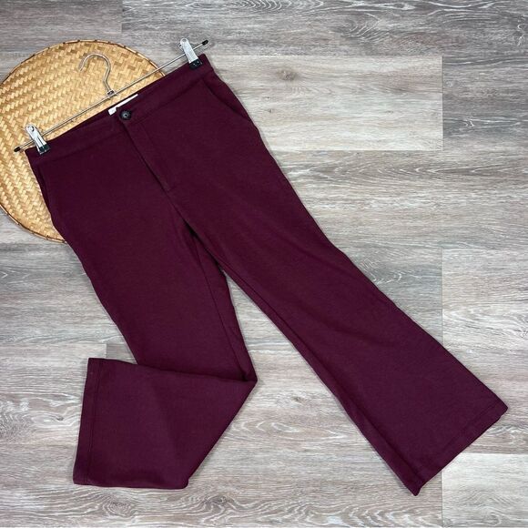 Amour‎ vert Beatrice cropped flare pants maroon - Picture 7 of 8